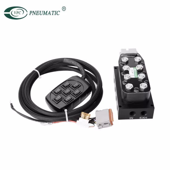 Блок подвесных клапанов Accuair Vu4 с ручным контроллером с 7 рычагами