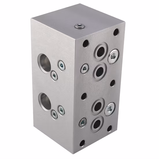 Изготовленный на заказ блок гидравлических коллекторов с предохранительным клапаном